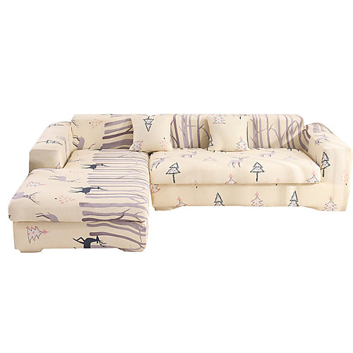 

Milu Deer Print Dustproof All-powerful Slipcovers Stretch Sofa Cover Super Soft Fabric Couch Cover with One Free Pillow Case