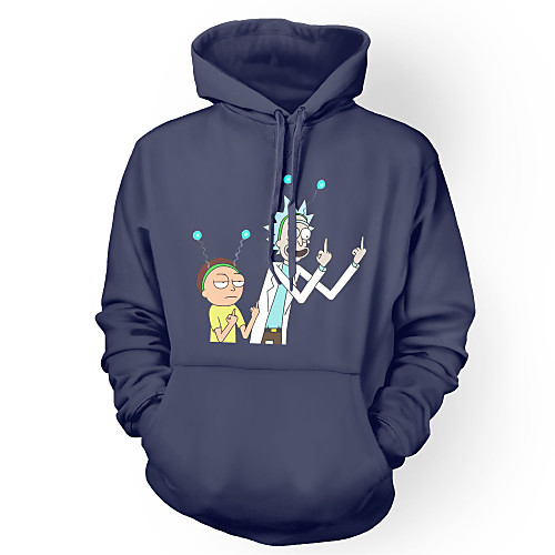 

Inspired by Rick and Morty Hoodie Polyster Print Printing Hoodie For Men's / Women's