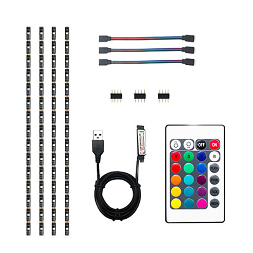 

40.5M Flexible LED Light Strips / Light Sets / RGB Strip Lights 36 LEDs SMD5050 10mm 1 24Keys Remote Controller 1 set Multi Color Waterproof / New Design / Decorative 5 V