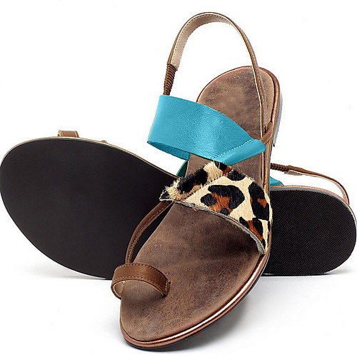 

Women's Sandals Flat Heel Open Toe PU Summer Pink / Blue