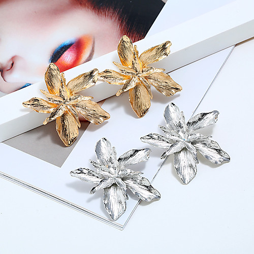 

Women's Earrings Holiday Wedding Birthday Romantic Earrings Jewelry Gold / Silver For Date Street Festival 1 Pair