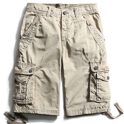 

Men's Hiking Shorts Hiking Cargo Shorts Outdoor Breathable Quick Dry Sweat-wicking Comfortable Shorts Bottoms Hunting Fishing Climbing Yellow Army Green Khaki 29 30 31 32 33 Standard Fit
