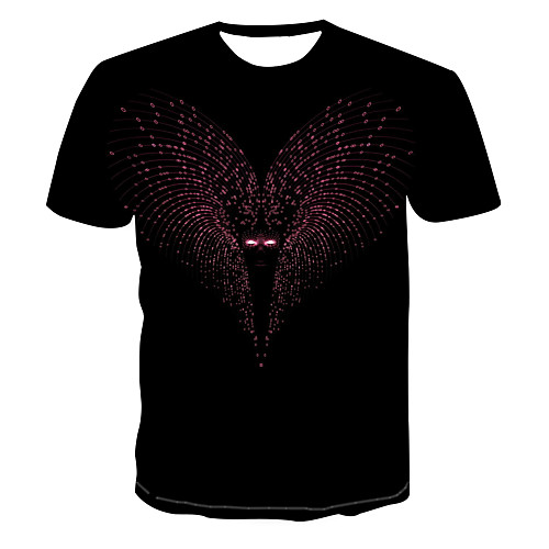 

Men's Club Weekend Street chic / Punk & Gothic T-shirt - 3D / Abstract / Animal Print Black