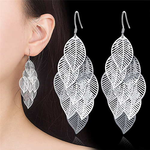 

Women's Hoop Earrings Earrings Classic Fashion Punk Trendy Romantic Sweet Cute Earrings Jewelry Silver For Gift Date Street Birthday Festival 1 Pair