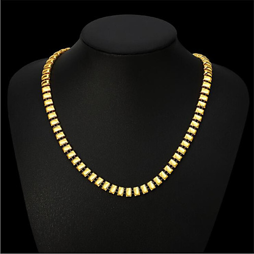 

Men's Women's Chain Necklace Classic Flower Fashion Copper Gold Plated Gold 50 cm Necklace Jewelry 1pc For