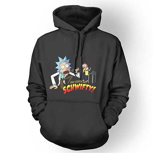 

Inspired by Rick and Morty Hoodie Polyster Print Printing Hoodie For Men's / Women's