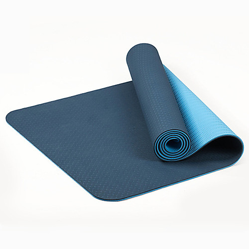 

Yoga Mat Odor Free Eco-friendly Non Slip High Density Natural Rubber Slimming Weight Loss Fat Burner For Yoga Pilates Exercise & Fitness Black Purple Evergreen