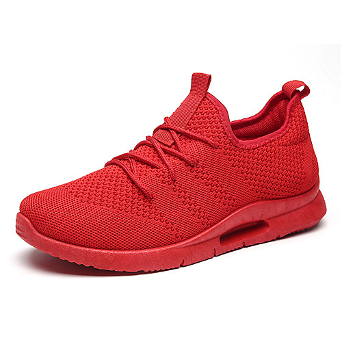 

Men's Tissage Volant Fall / Spring & Summer Sporty / Casual Athletic Shoes Running Shoes / Walking Shoes Breathable Black and White / Red / White