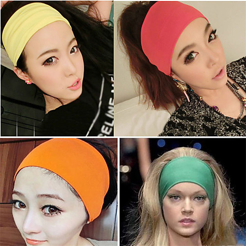 

Fabric Headbands Durag Sports Adjustable Bowknot For Holiday Street Sporty Simple Apple Green Light Gray Dark-Gray 1 Piece / Women's