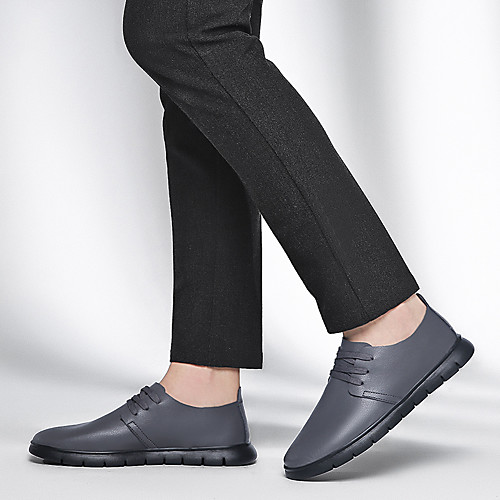 

Men's Leather Spring & Summer / Fall & Winter Classic / British Oxfords Walking Shoes Breathable Brown / Black / Gray