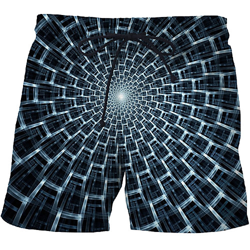 

Men's Sporty / Exaggerated Sweatpants / Shorts Pants - 3D / Geometric Pattern / 3D Print Print Rainbow US32 / UK32 / EU40 US34 / UK34 / EU42 US36 / UK36 / EU44