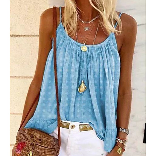 

Women's Daily Tank Top - Geometric Light Blue