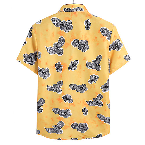 

Men's Holiday Shirt - Geometric Yellow