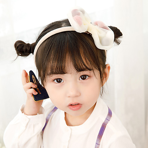 

Bride Fashion Fabrics Hair Tie with Bowknot 1 Piece Birthday Daily Wear Headpiece