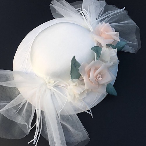 

Net Fascinators with Flower 1 Piece Wedding / Tea Party Headpiece