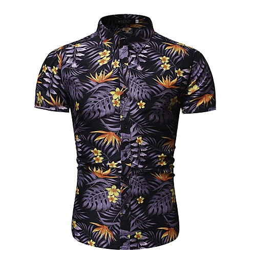 

Men's Daily Shirt - Floral / Geometric / Graphic Rainbow