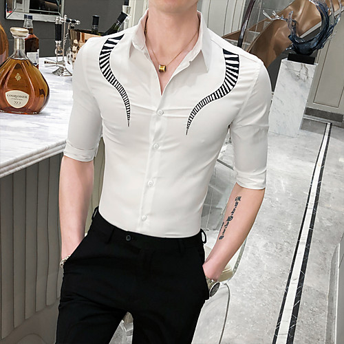 

Men's Daily Basic Shirt - Geometric Yellow