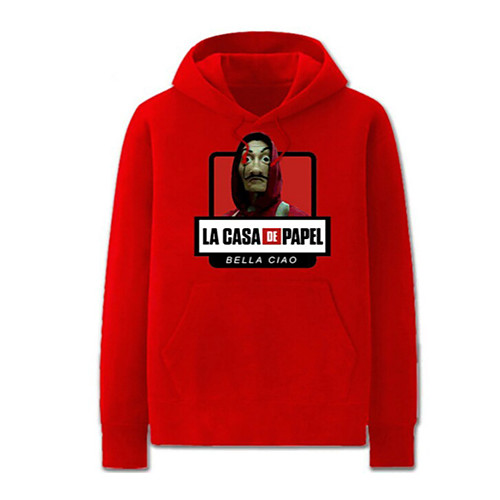

Inspired by la casa de papel Dali Cosplay Costume Hoodie Pure Cotton Print Printing Hoodie For Men's / Women's