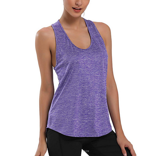 

Women's Sports Tank Top - Solid Colored Purple