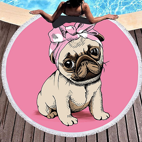 

Women's Blushing Pink Beach Towel Swimwear Swimsuit - Geometric Blushing Pink