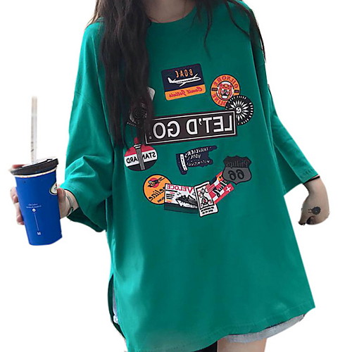 

Women's Daily T-shirt - Graphic Green