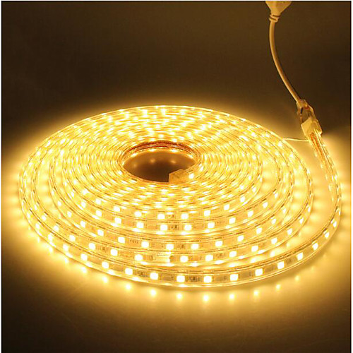 

5m Flexible LED Light Strips / RGB Strip Lights 300 LEDs SMD5050 2.3mm 1 set Warm White / White / Blue Christmas / New Year's Waterproof / Cuttable / Decorative 220 V