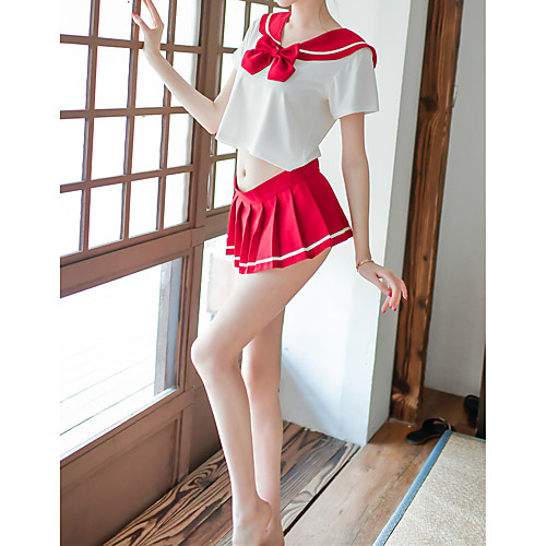 

Women's Lace / Cut Out / Mesh Suits Nightwear Jacquard / Solid Colored Red Blue Black One-Size
