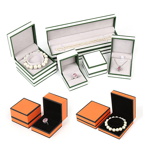 

Square Jewelry Packaging - White, Blue, Orange 4 cm 7.5 cm 5.5 cm / Women's