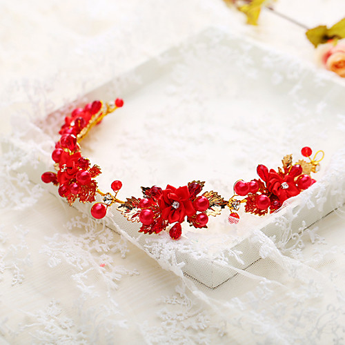 

Women's Bridal Jewelry Sets Flower Stylish Earrings Jewelry Red / White For Wedding Party 1 set