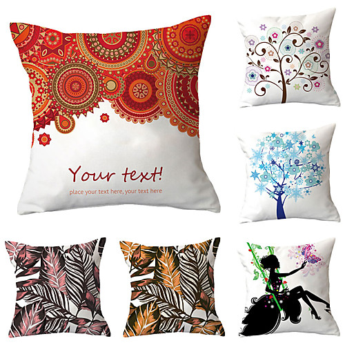 

6 pcs Throw Pillow Simple Classic 4545 cm Cushion Vintage Circle Cover Sofa Home Decor Throw Pillow Case