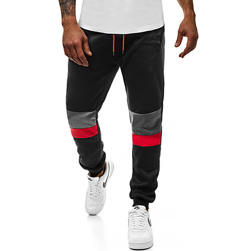

Men's Basic Skinny Jogger Pants - Multi Color Drawstring Cotton Dark Gray Black Navy Blue US36 / UK36 / EU44 US38 / UK38 / EU46 US40 / UK40 / EU48