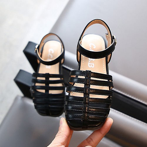 

Girls' Comfort Synthetics Sandals Little Kids(4-7ys) Black / Beige Summer