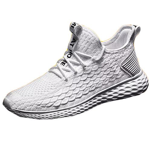 

Men's Elastic Fabric / Tissage Volant Spring & Summer Sporty Trainers / Athletic Shoes Running Shoes Non-slipping White / Black / Gray