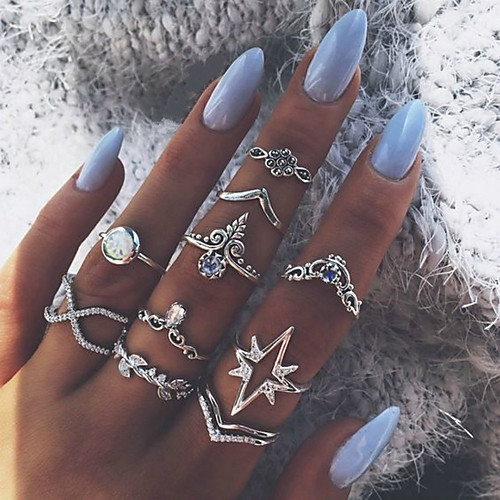 

Women's Ring 1 set Silver Alloy Elegant Holiday European Festival Jewelry