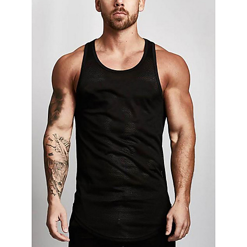 

Men's Sports Tank Top - Solid Colored Red