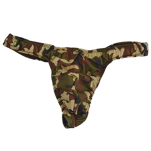 

Men's Basic G-string Underwear - Normal Low Waist Army Green One-Size