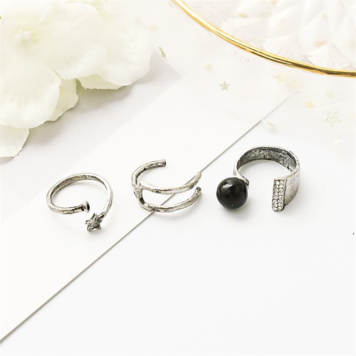 

Women's Ring 1 set Silver Alloy Elegant Holiday European Festival Jewelry