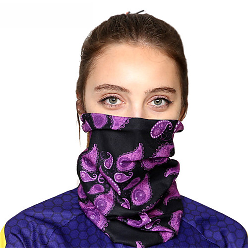 

Women's Bandana Balaclava Neck Gaiter Neck Tube UV Resistant Quick Dry Lightweight Materials Cycling Polyester for Men's Women's Adults / Pollution Protection / Floral Botanical Sunscreen / High Breat