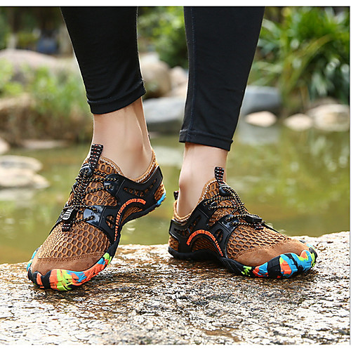 

Men's Mesh Summer Sandals Non-slipping Green / Blue / Brown