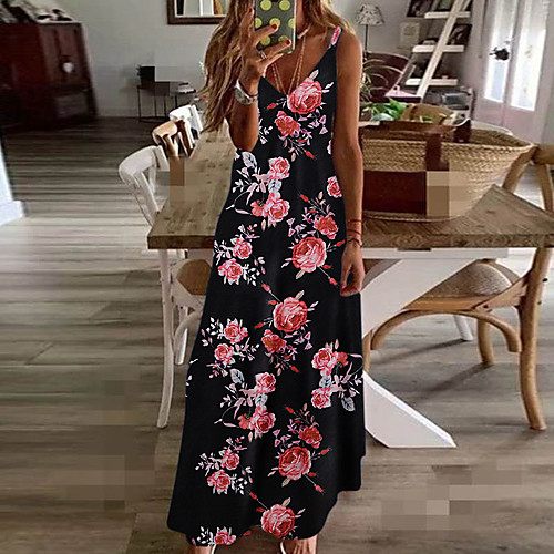 

Women's Fuchsia Blue Dress Vintage Style Casual Daily Swing Geometric Color Block Blue & White Print Basic S M