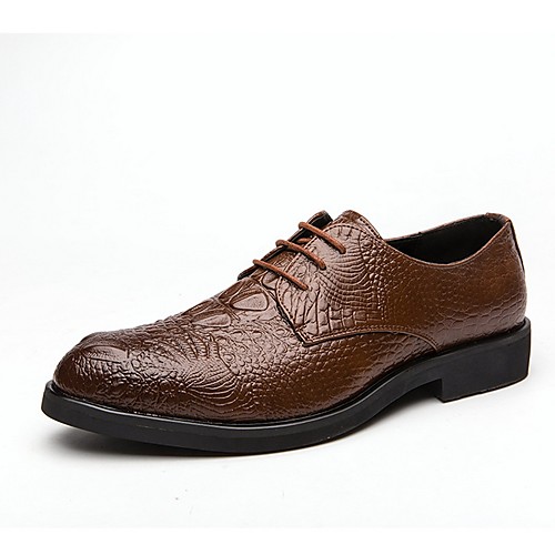 

Men's PU Spring & Summer British Oxfords Brown / Black