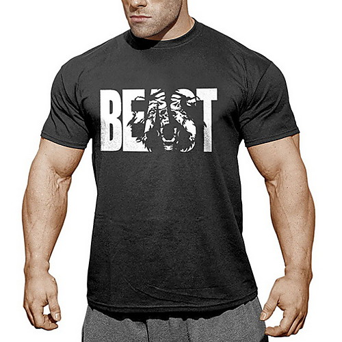 

Men's Daily T-shirt - Letter Wine