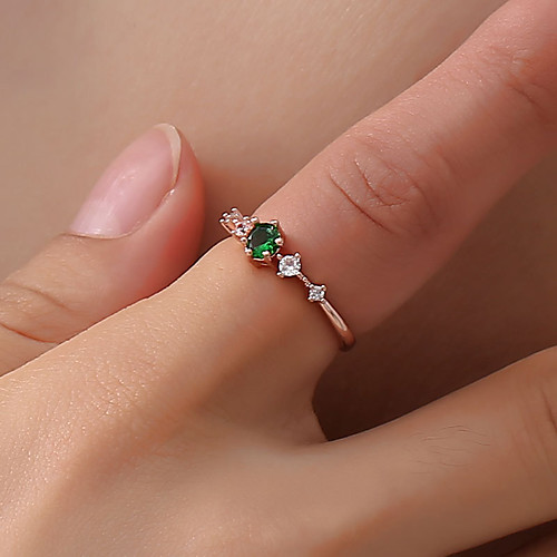 

Women's Ring 1pc Blushing Pink Green White Alloy Elegant Holiday European Festival Jewelry