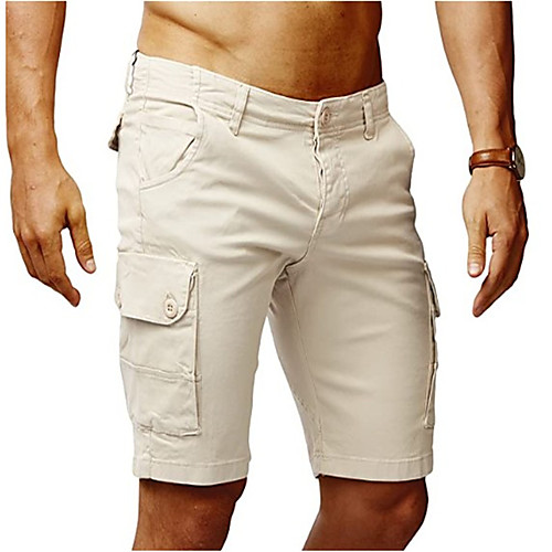 

Men's Basic Shorts Pants - Solid Colored Classic Khaki Black Beige US36 / UK36 / EU44 US38 / UK38 / EU46 US40 / UK40 / EU48