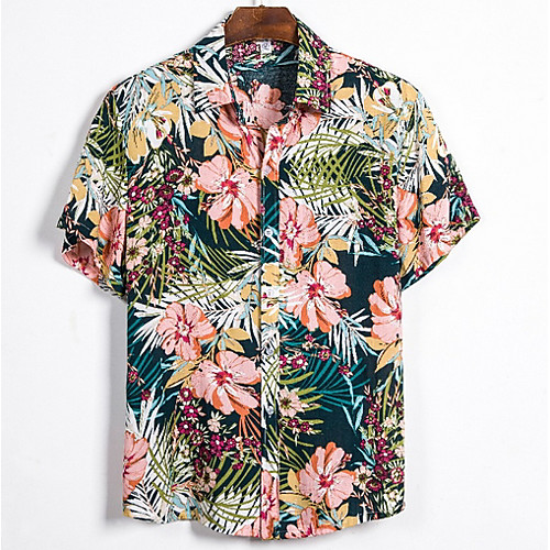 

Men's Sports Shirt - Geometric Green