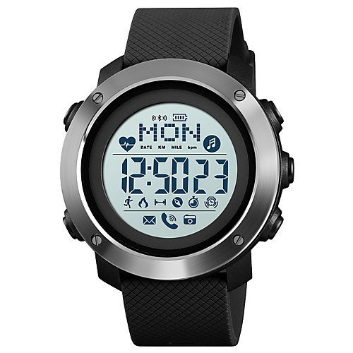 

1511 Unisex Smartwatch Android iOS Bluetooth Waterproof Heart Rate Monitor Sports Calories Burned Compass Stopwatch Pedometer Call Reminder Activity Tracker Alarm Clock