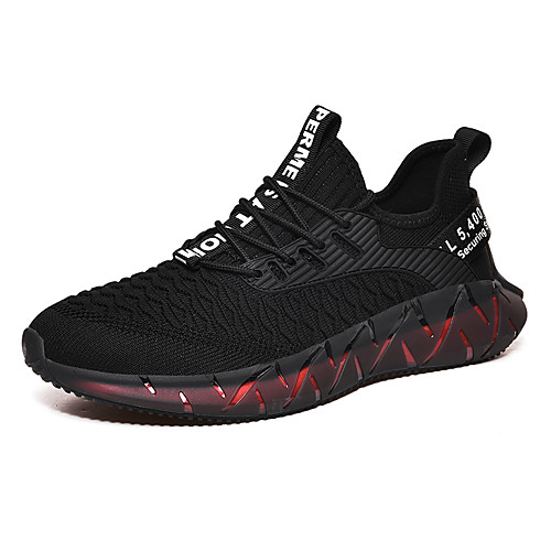 

Men's Tissage Volant Fall / Spring & Summer Sporty / Casual Athletic Shoes Running Shoes / Walking Shoes Breathable Color Block Khaki / White / Black