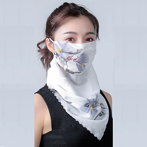 

Women's Bandana Balaclava Neck Gaiter Neck Tube UV Resistant Quick Dry Lightweight Materials Cycling Polyester for Men's Women's Adults / Pollution Protection / Floral Botanical Sunscreen / High Breat
