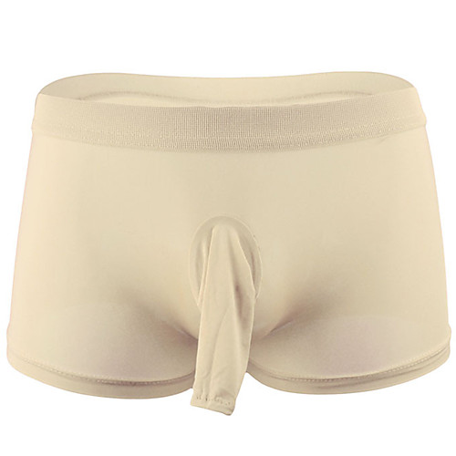 

Men's Basic Boxers Underwear - Normal Low Waist Blushing Pink Red Khaki One-Size