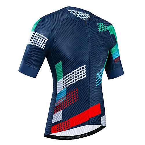 

21Grams Women's Short Sleeve Cycling Jersey RedBlue Bike Jersey Top Mountain Bike MTB Road Bike Cycling UV Resistant Breathable Quick Dry Sports Clothing Apparel / Stretchy